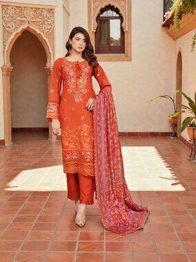 Traditional Pakistani Lawn Salwar Kameez, Cultural Wear for Women
